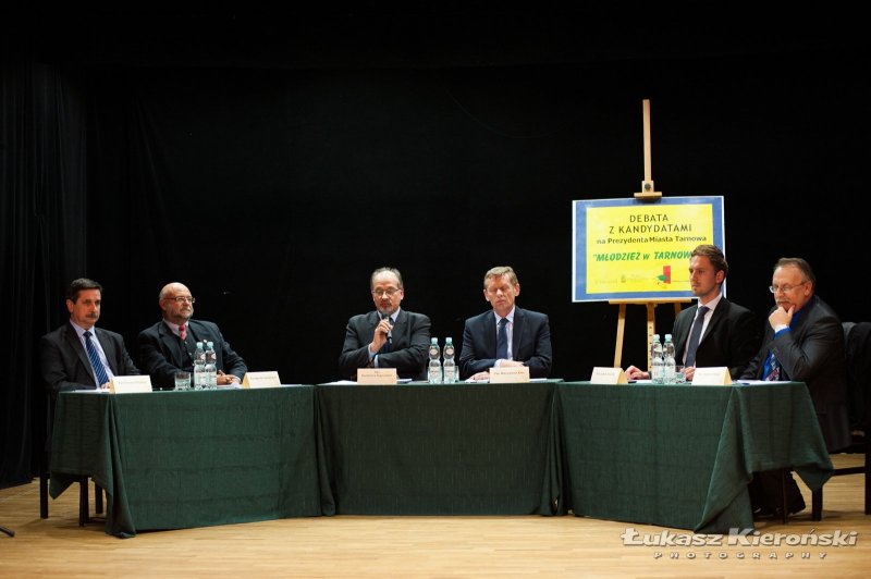 Młodzieżowa debata z kandydatami na prezydenta Tarnowa