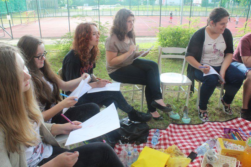 Piknik na podsumowanie roku młodych wolontariuszy z Pałacu
